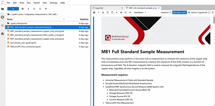 Fig. 4: Template measurement scripts