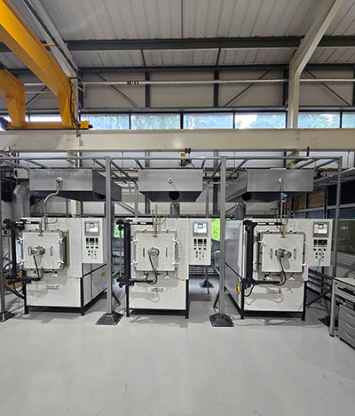 The three new installed furnaces